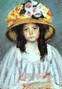 Mary Cassatt Fillette au Grand Chapeau Sweden oil painting artist